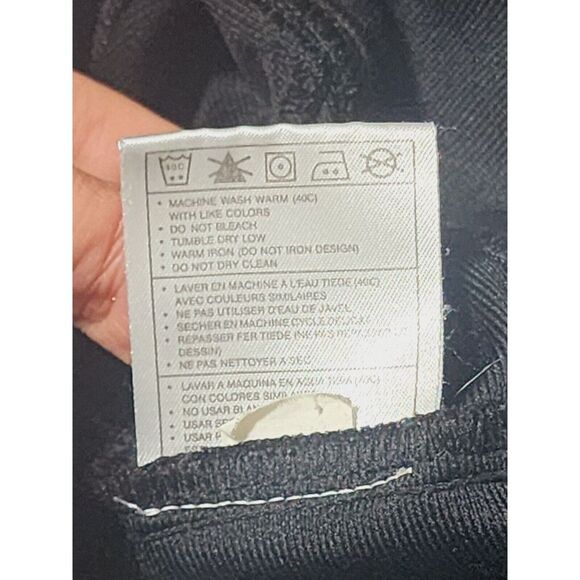 Nike Retro Y2K Black Full Zip White Stripe Swish Logo Track Jacket Men's XL - Picture 8 of 9